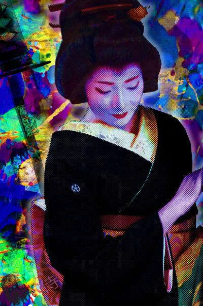 Vincent SABATIER - Geisha IV, 2019 - Sérigraphie signée au crayon 2