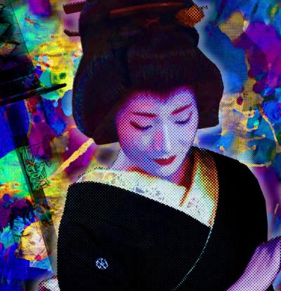 Vincent SABATIER - Geisha IV, 2019 - Sérigraphie signée au crayon 2