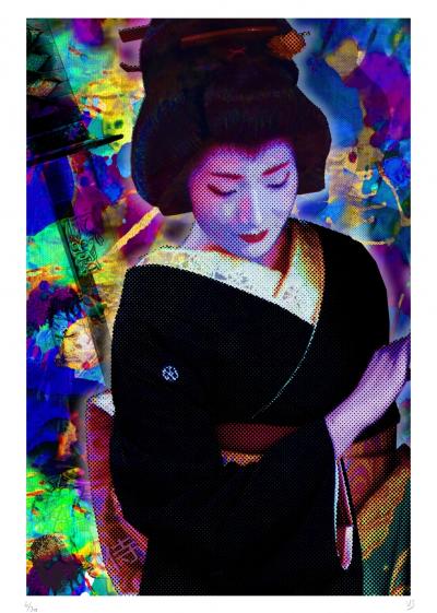 Vincent SABATIER - Geisha IV, 2019 - Sérigraphie signée au crayon 2