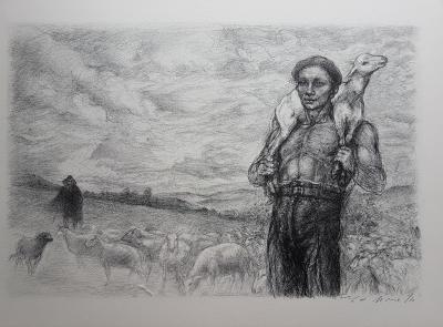 Lucien Philippe MORETTI - Chansons de Brel - portefeuille de 6 lithographies signées 2