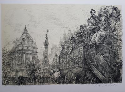 Lucien Philippe MORETTI - Chansons de Brel - portefeuille de 6 lithographies signées 2