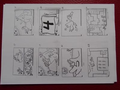 Keith HARING (d’après) - Sesame Street - Planche d’animation 2