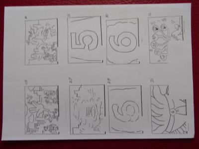 Keith HARING (d’après) - Sesame Street - Planche d’animation 2