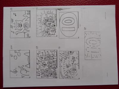 Keith HARING (d’après) - Sesame Street - Planche d’animation 2