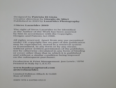 Steve LAZARIDES - Banksy Captured [Deluxe Black Limited Edition], 2020 - Livre d’artiste 2