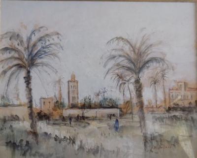 Jean-Michel  NOQUET - Marrakech - Gouache sur papier 2