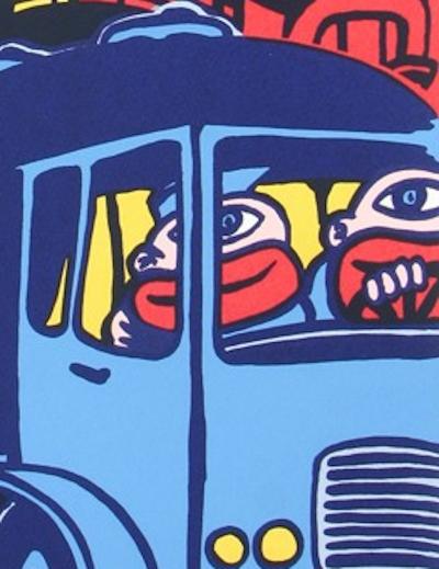 Hervé DI ROSA - Mourenx camion, 2008 - Sérigraphie signée et numérotée 2