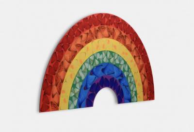 Damien HIRST - H7-4 Papillon arc-en-ciel - Giclée laminée sur panneau composite aluminium 2