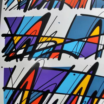 Momies - Lignes abstraites, 2018 - Sérigraphie signée et numérotée 2