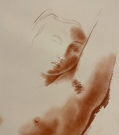 Antoniucci VOLTI - Portrait de femme - Dessin signé 2
