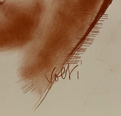 Antoniucci VOLTI - Portrait de femme - Dessin signé 2