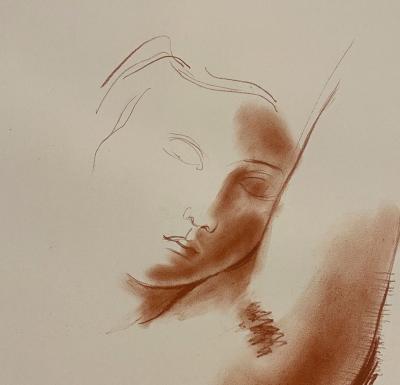Antoniucci VOLTI - Portrait de femme - Dessin signé 2
