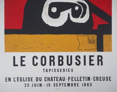 Le CORBUSIER : Tapisseries (Homme et Taureau) - 1963 - Lithographie originale 2