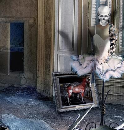 Lionel MORATEUR - L’évêque, la danseuse et la mort, 2019 - Sérigraphie signée et numérotée 2