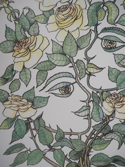 Jean MARAIS - Amour dans les Roses - Lithographie signée 2