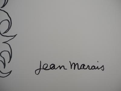 Jean MARAIS - Bélier et hirondelles - Lithographie signée 2