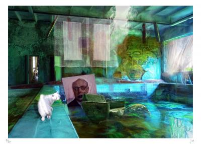 Lionel MORATEUR - Le chat qui s’en va tout seul, 2019 - Sérigraphie signée et numérotée