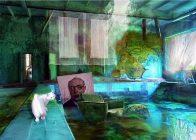 Lionel MORATEUR - Le chat qui s’en va tout seul, 2019 - Sérigraphie signée et numérotée 2