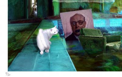 Lionel MORATEUR - Le chat qui s’en va tout seul, 2019 - Sérigraphie signée et numérotée 2