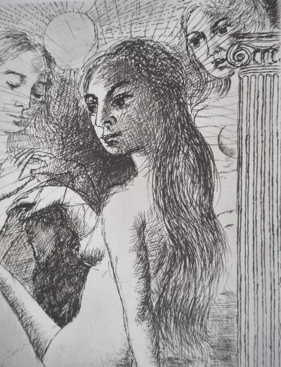 Paul Delvaux - Les trois Grâces, 1970 - Gravure 2