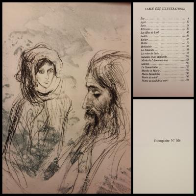 André FROSSARD - Les dames de la BIble - 19 pointes sèches de Jacques PECNARD 2