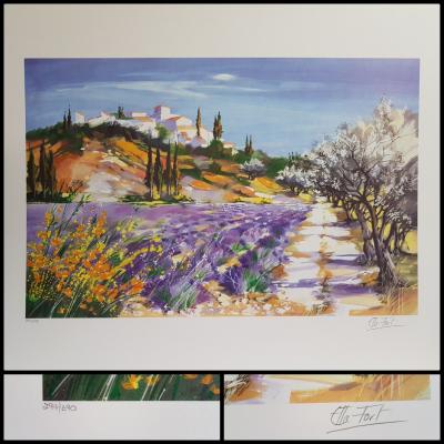 Ella FORT - Provence - Ensemble de 2 lithographies originales signées et numérotées 2