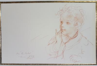 Lucien Philippe MORETTI - Pour un enfant - Dessin original signé 2