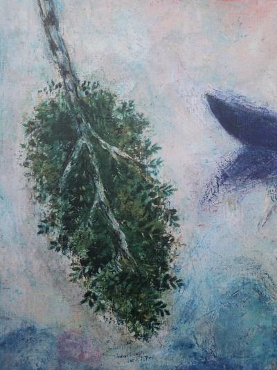 Marc CHAGALL (d’après) : Les Mariés du lac - Lithographie signée et numérotée 2