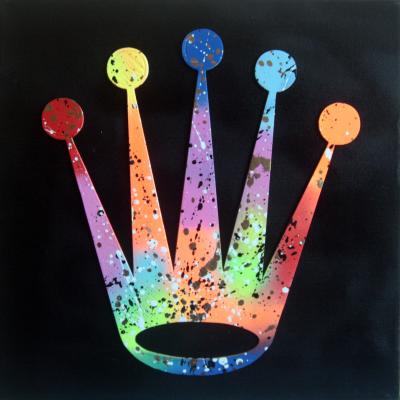 SPACO - ROLEX colors, 2020  peinture et collages 2