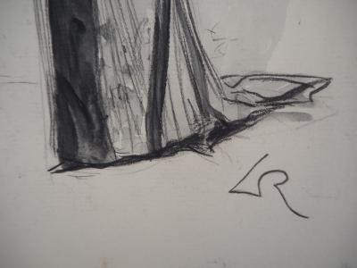 Alméry LOBEL-RICHE : Consolation - Dessin original, Signé 2