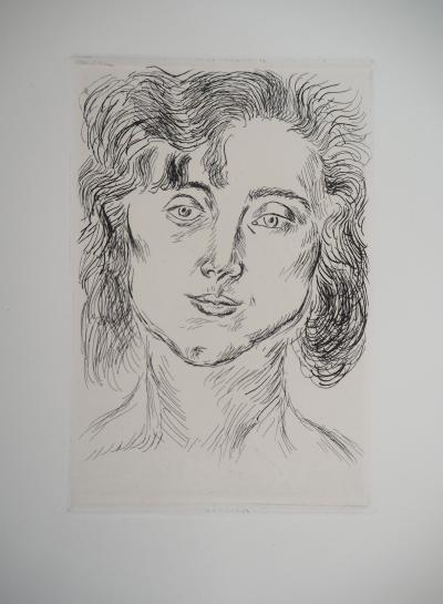 Henri MATISSE : Portrait de femme, 1920 - Gravure originale 2