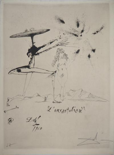 Salvador DALI : Nu surréaliste - Gravure originale signée 2