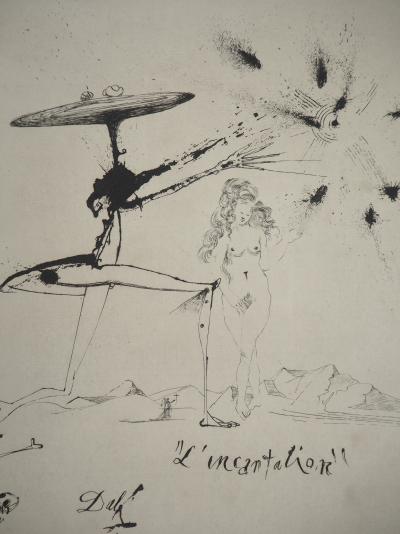 Salvador DALI : Nu surréaliste - Gravure originale signée 2