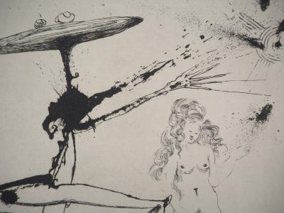 Salvador DALI : Nu surréaliste - Gravure originale signée 2