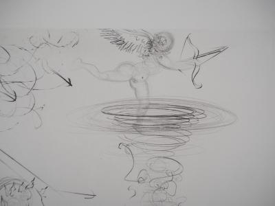 Salvador DALI - Neue Mythologie, Venus mit dem Delphin - Signierte Originalradierung 2