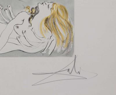 Salvador DALI : Gala et l’obélisque de la Concorde - Gravure originale, signée 2