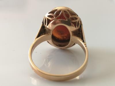 Bague ancienne en or jaune 18 carats camée 2