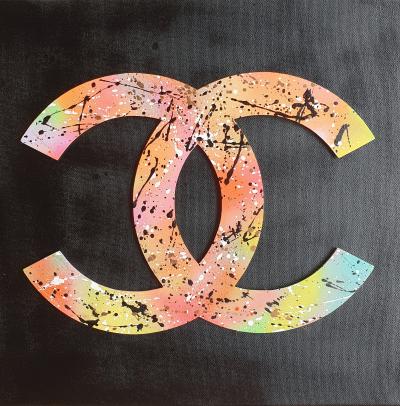 SPACO - Chanel colors  2024 - tableau pop street art 2