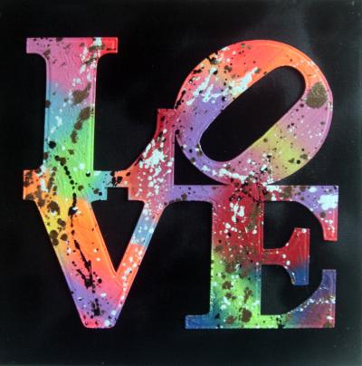 SPACO, LOVE  , 2020, techniques mixtes 2