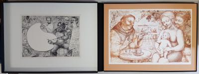 Lucien Philippe MORETTI  - Le braconnier de Dieu, 1977 - Coffret de 6 lithographies signées au crayon 2
