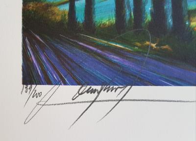 Raymond POULET - Paysage - Lithographie signée au crayon 2