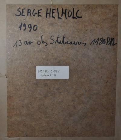 Serge HELHOLC - Polarité I, 1990 - Technique Mixte 2
