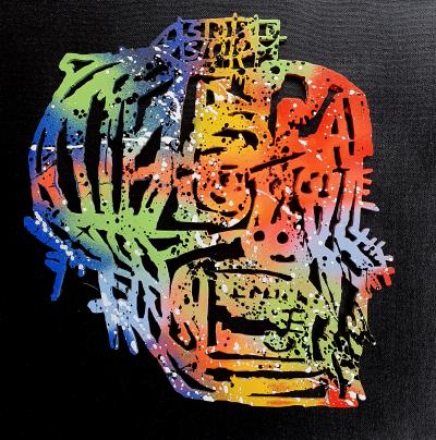 SPACO - The Skull Basquiat Colors, 2024 - Tableau pop street art 2