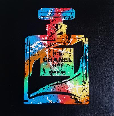 SPACO - the N5 Chanel Colors, 2024 - Tableau pop street art 2