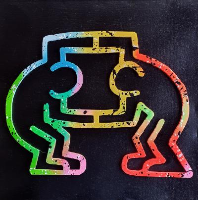 SPACO - POP Haring Colors, 2025 - Peinture acrylique sur toile 2