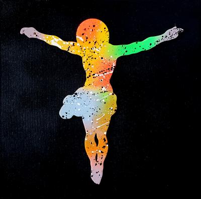 SPACO - Jésus Christ , 2025 - Tableau pop street art 2