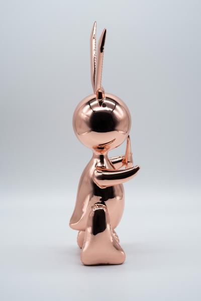 Editions Studio d’après Jeff Koons - Grand Rabbit Rose Gold - Sculpture 2