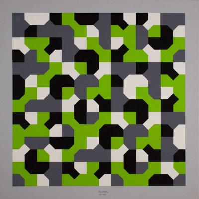 Bruno MUNARI - Courbe de Peano, 1971 - Sérigraphie signée à la main 2