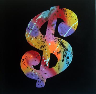 SPACO - Dollar money Colors, 2020 - Technique mixte sur toile 2