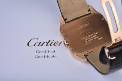 Montre Cartier Santos-Dumont or rose 18 carats 2